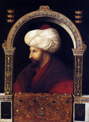  Giovanni Bellini Sultan Mehmet II - Hand Painted Oil Painting
