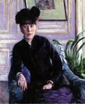  Gustave Caillebotte Portrait of a Young Woman in an Interior (also known as Portrait of Madame H) - Hand Painted Oil Painting