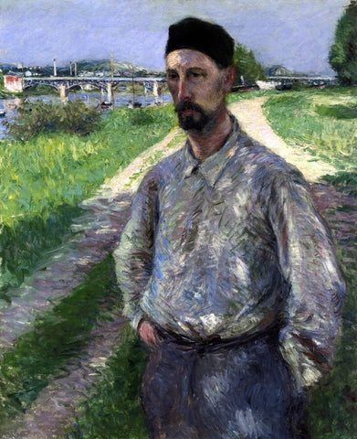  Gustave Caillebotte Portrait of Eugene Lamy - Hand Painted Oil Painting