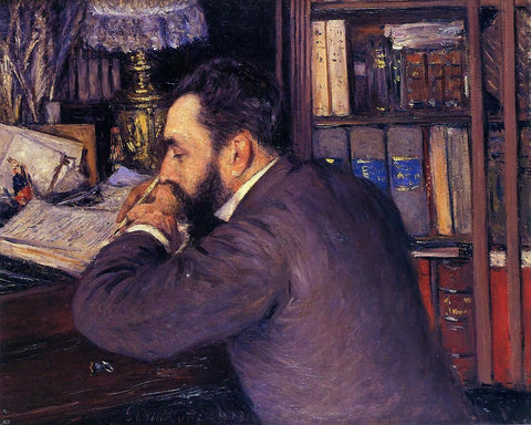  Gustave Caillebotte Portrait of Henri Cordier - Hand Painted Oil Painting