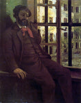  Gustave Courbet Self Portrait at Ste.-Pelagie - Hand Painted Oil Painting