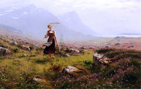  Hans Dahl Returning from the Fields - Hand Painted Oil Painting