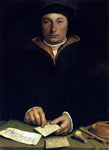  The Younger Hans Holbein Portrait of Dirk Tybis - Hand Painted Oil Painting
