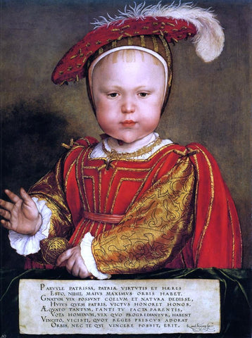  The Younger Hans Holbein Portrait of Edward, Prince of Wales - Hand Painted Oil Painting