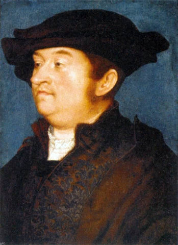  The Elder Hans Holbein Portrait of a Man - Hand Painted Oil Painting