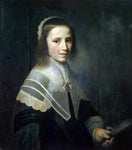  Hendrick Cornelisz Van Vliet Girl Holding a Fan - Hand Painted Oil Painting