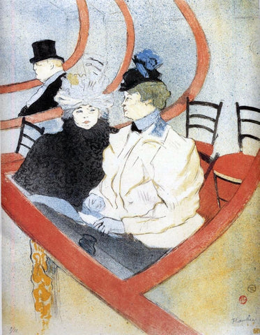  Henri De Toulouse-Lautrec Box in the Grand Tier - Hand Painted Oil Painting