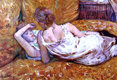  Henri De Toulouse-Lautrec Devotion: the Two Girlfriends - Hand Painted Oil Painting