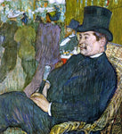 Henri De Toulouse-Lautrec M. Delaporte at the Jardin de Paris - Hand Painted Oil Painting