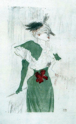  Henri De Toulouse-Lautrec Mademoiselle Marcelle Lender, Standing - Hand Painted Oil Painting
