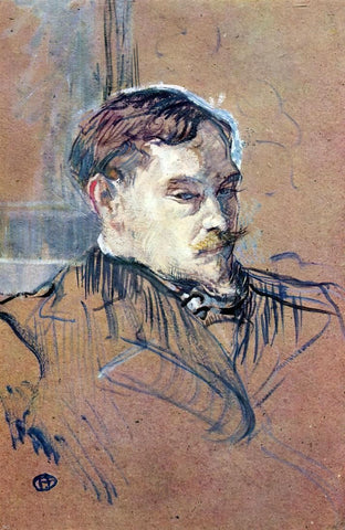  Henri De Toulouse-Lautrec Romain Coolus - Hand Painted Oil Painting
