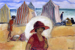  Henri Lebasque A Girl by the Sea - Hand Painted Oil Painting