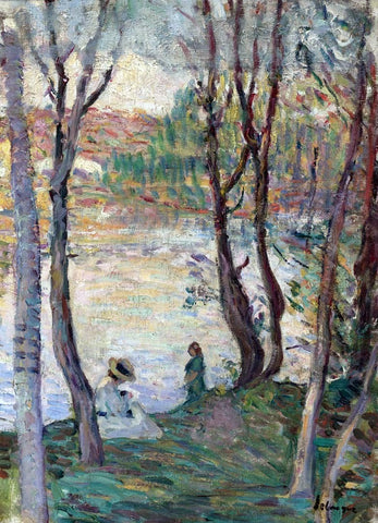  Henri Lebasque By the River Yaudet - Hand Painted Oil Painting