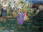  Henri Lebasque Children with Spring Flowers - Hand Painted Oil Painting