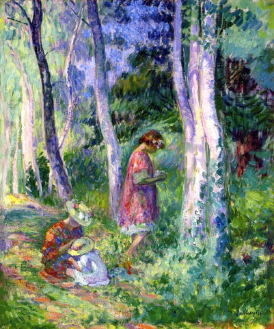  Henri Lebasque In the Forest, the Harvest - Hand Painted Oil Painting