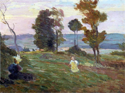  Henri Lebasque Mother and child in the fields - Hand Painted Oil Painting