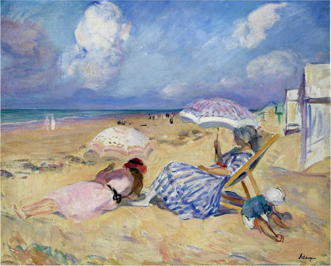  Henri Lebasque On the Beach - Hand Painted Oil Painting
