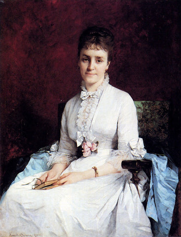  Hon Browne Henriette Portrait of a Lady - Hand Painted Oil Painting