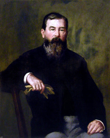  Henry Oliver Walker Portrait of a Bearded Gentleman - Hand Painted Oil Painting