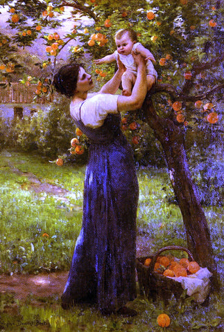  Hippolyte Camille Delpy Mere Et Enfant Dans Le Jardin - Hand Painted Oil Painting