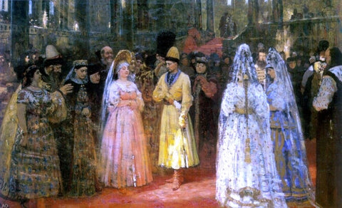  Ilia Efimovich Repin Choosing a Bride for a Grand Duke - Hand Painted Oil Painting