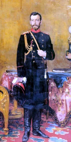  Ilia Efimovich Repin Portrait of Nicholas II, The Last Russian Emperor - Hand Painted Oil Painting