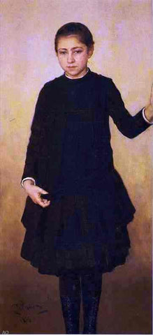  Ilia Efimovich Repin Portrait of Vera Repina, the Artist's Daughter - Hand Painted Oil Painting
