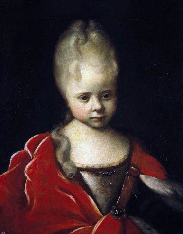  Ivan Nikitich Nikitin Portrait of Grand Duchess Yelizaveta Petrovna as a Child - Hand Painted Oil Painting
