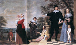  The Elder Jacob Van  Oost Portrait of a Bruges Family - Hand Painted Oil Painting
