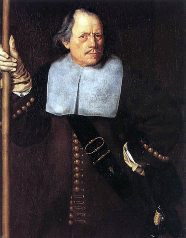  The Elder Jacob Van  Oost Portrait of Fovin de Hasque - Hand Painted Oil Painting