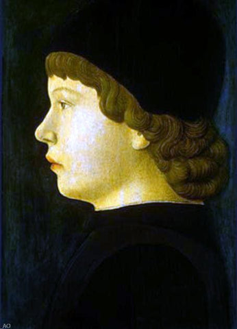  Jacopo Bellini Profile Portrait of a Boy - Hand Painted Oil Painting