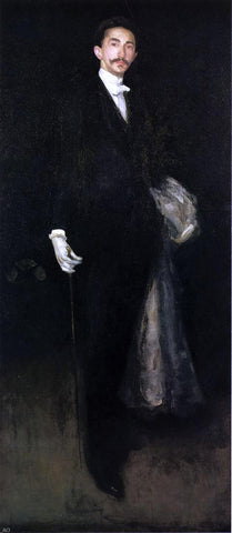  James McNeill Whistler Arrangement in Black and Gold: Comte Robert de Montesquiou-Fezensac - Hand Painted Oil Painting