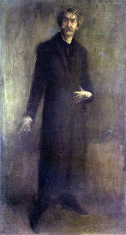  James McNeill Whistler Brown and Gold (also known as Self Portrait) - Hand Painted Oil Painting