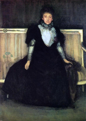  James McNeill Whistler Green and Violet: Portrait of Mrs. Walter Sickert - Hand Painted Oil Painting