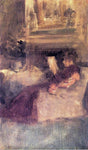  James McNeill Whistler Miss Ethel Philip Reading - Hand Painted Oil Painting
