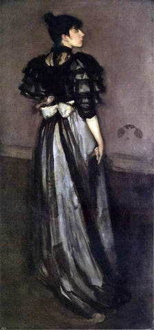  James McNeill Whistler Mother of Pearl and Silver: The Andalsiian - Hand Painted Oil Painting