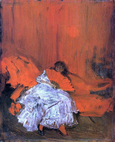  James McNeill Whistler Red and Pink: The Little Mephisto - Hand Painted Oil Painting