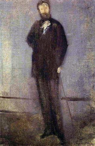 James McNeill Whistler Study for the Portrait of F. R. Leyland - Hand Painted Oil Painting