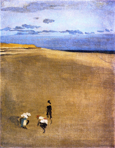  James McNeill Whistler The Beach at Selsey Bill - Hand Painted Oil Painting