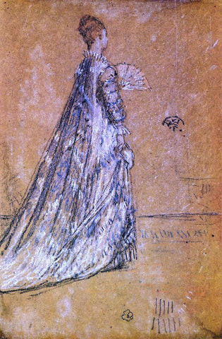  James McNeill Whistler The Blue Dress - Hand Painted Oil Painting
