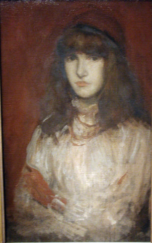  James McNeill Whistler The Red Glove - Hand Painted Oil Painting