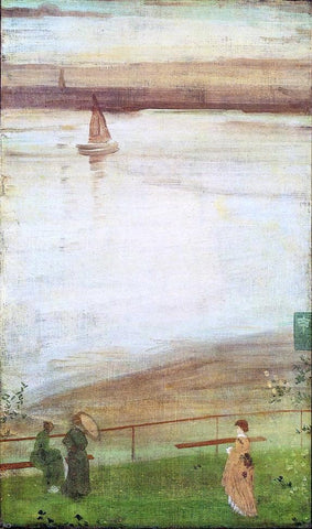 James McNeill Whistler Variations in Violet and Green - Hand Painted Oil Painting