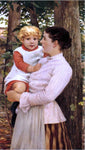  James Carroll Beckwith Mother and Child - Hand Painted Oil Painting