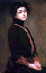  James Carroll Beckwith Portrait of Evelyn Nesbitt - Hand Painted Oil Painting