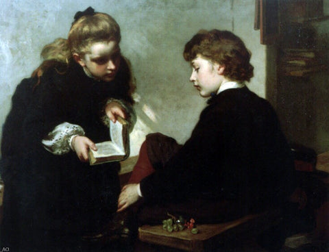  James Sant The Schoolmasters' Daughter - Hand Painted Oil Painting