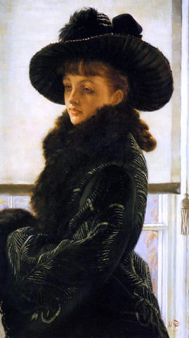  James Tissot Mavourneen (also known as Portrait of Kathleen Newton) - Hand Painted Oil Painting