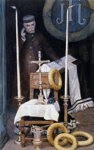  James Tissot Portrait of the Pilgrim - Hand Painted Oil Painting