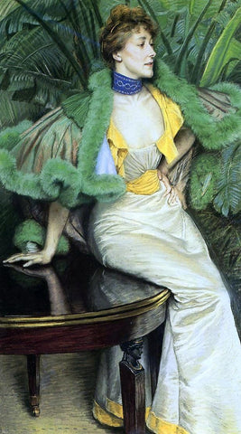  James Tissot The Princess of Broglie - Hand Painted Oil Painting