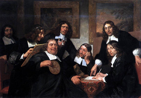  Jan De Bray The Governors of the Guild of St Luke, Haarlem - Hand Painted Oil Painting