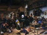  Jan Steen A School for Boys and Girls - Hand Painted Oil Painting